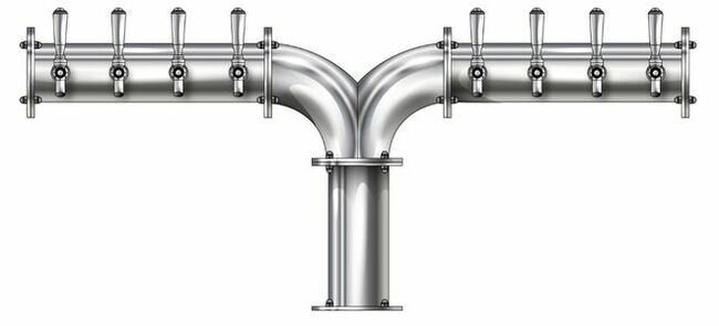 8 TAP(4"OC)POLISHED SS ALBATROSS CH-MX CLD