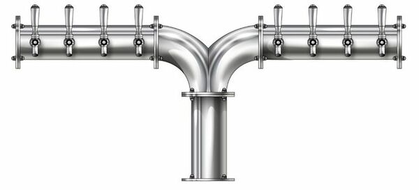 8 TAP(4"OC)POLISHED SS ALBATROSS CH-MX CLD