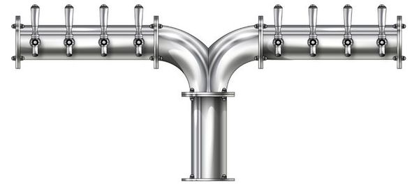 8 TAP(4"OC)POLISHED SS ALBATROSS CH-MX CLD