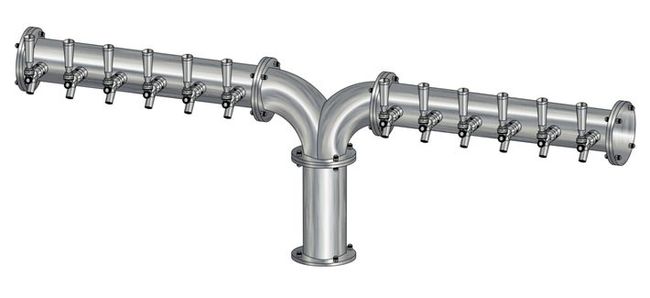 12 TAP(3"OC)BRUSHED SS ALBATROSS "Y" CH-MX CLD