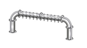 12 TAP(3"OC)POLISHED SS LIONS GATE "U" CH-MX CLD