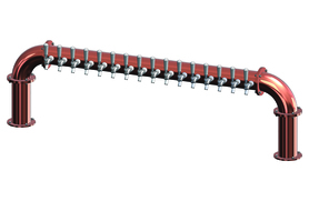 16 TAP(3"OC)CANDY COPPER LIONS GATE "U" CH-MX CLD