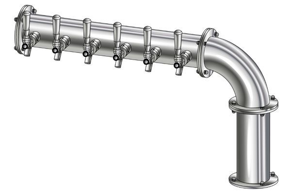 6 TAP(4"OC)POLISHED SS LINX R7 CH-MX CLD