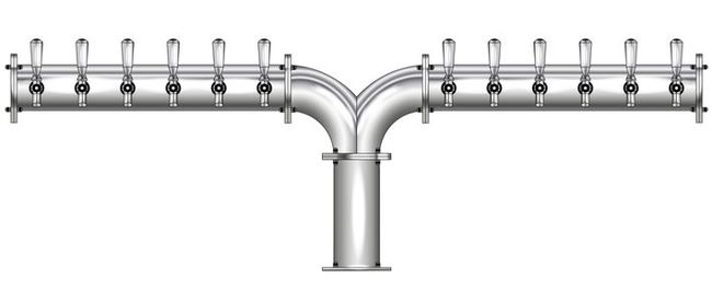 12 TAP(4"OC)POLISHED SS ALBATROSS CH-MX CLD
