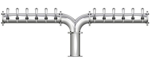 12 TAP(4"OC)POLISHED SS ALBATROSS CH-MX CLD