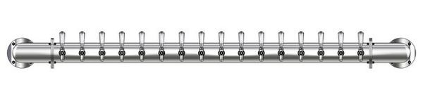 16 TAP(4"OC)POLISHED SS LIONS GATE WM CH-MX AIR