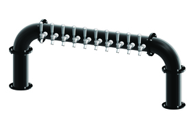 10 TAP(3"OC)MATTE BLACK LIONS GATE "U" CH-MX AIR