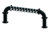 10 TAP(3"OC)MATTE BLACK LIONS GATE "U" CH-MX AIR