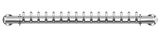 16 TAP(4"OC)POLISHED SS LIONS GATE WM CH-MX CLD
