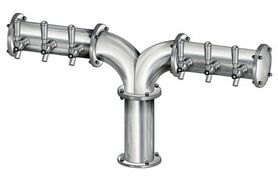 6 TAP(3"OC)BRUSHED SS ALBATROSS "Y" CH-MX CLD