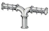6 TAP(3"OC)BRUSHED SS ALBATROSS "Y" CH-MX CLD