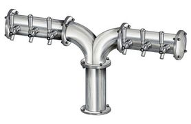 6 TAP(3"OC)BRUSHED SS ALBATROSS "Y" CH-MX CLD