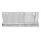 10H 30"W BRUSHED SS WALL MT. DRIP TRAY - 14"H