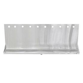 10H 30"W BRUSHED SS WALL MT. DRIP TRAY - 14"H