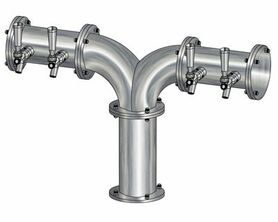 4 TAP(3"OC)BRUSHED SS ALBATROSS "Y" CH-MX CLD