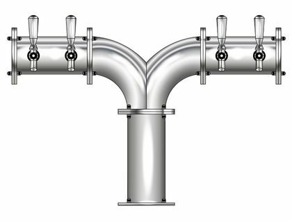 4 TAP(4"OC)POLISHED SS ALBATROSS CH-MX AIR