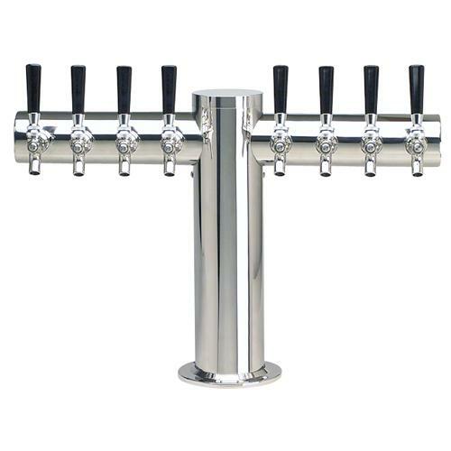 8 TAP POLISHED SS 24" METRO-T TOWER GLYCOL COOLED