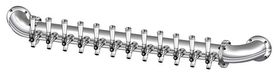 12 TAP POLISHED SS RAIL WALL MT TOWER CLD