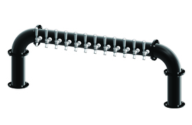 12 TAP(3"OC)MATTE BLACK LIONS GATE "U" CH-MX CLD