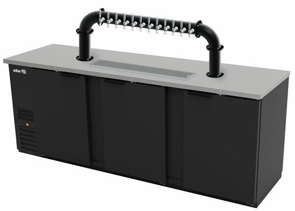 94"- 10 TAP MATTE BLACK LIONS GATE "U" CH-MX CLD KIT