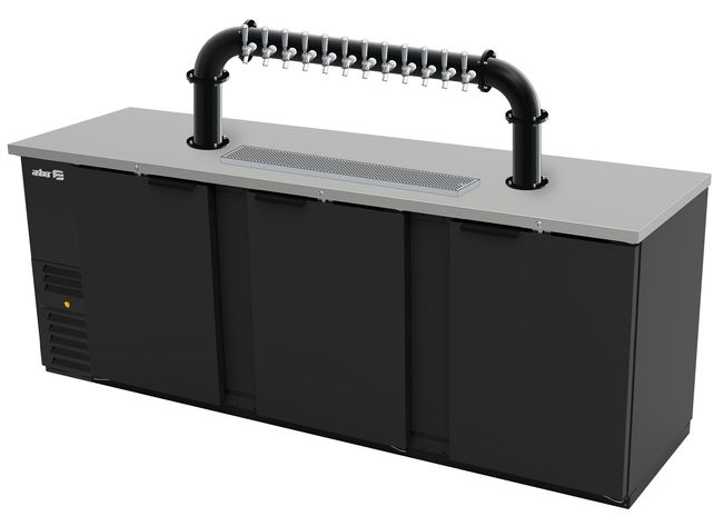 94"- 10 TAP MATTE BLACK LIONS GATE "U" CH-MX CLD KIT
