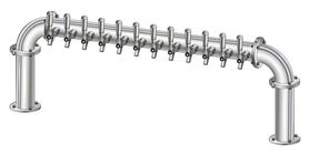 12 TAP 3" DIA. POLISHED SS BRIDGE TOWER AIR COOLED