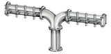8 TAP(3"OC)BRUSHED SS ALBATROSS "Y" CH-MX CLD