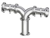 4 TAP(3"OC)POLISHED SS ALBATROSS "Y" CH-MX CLD