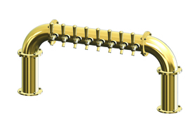 8 TAP(3"OC)CANDY GOLD LIONS GATE "U" CH-MX AIR-NO TAPS