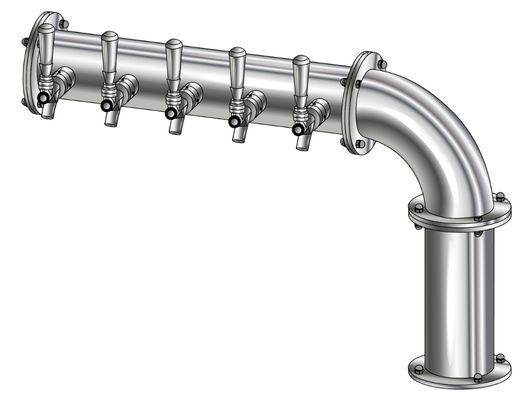 5 TAP(4"OC)POLISHED SS LINX R7 CH-MX AIR
