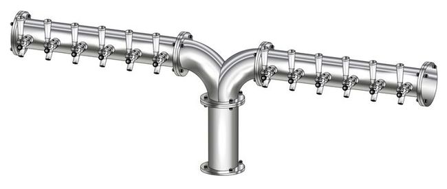 12 TAP(3"OC)POLISHED SS ALBATROSS "Y" CH-MX CLD