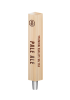 BR-4CP 2-TONE NAT CC/PANTONE 546 BATON (CHR) TAP HANDLE