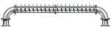 20 TAP BRUSHED SS 6" Dia. GOLDEN GATE "U" TOWER CLD