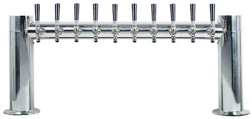 10 TAP POLISHED SS METRO-H TOWER AIR COOLED