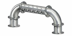 6 TAP BRUSHED SS 6" Dia. GOLDEN GATE "U" TOWER GLYCOL COOLED