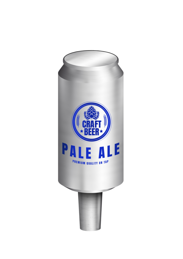 BR VINYL WRAP SILVER BEER CAN (CHR) TAP HANDLE